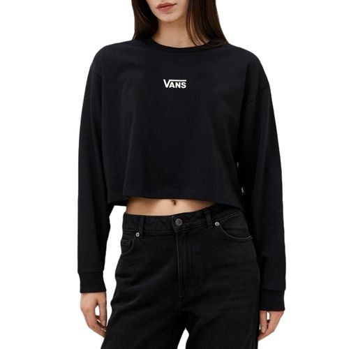 Blusa Manga Longa Vans Flying V Ls Relax Crop Black-V4708700100001- -1-